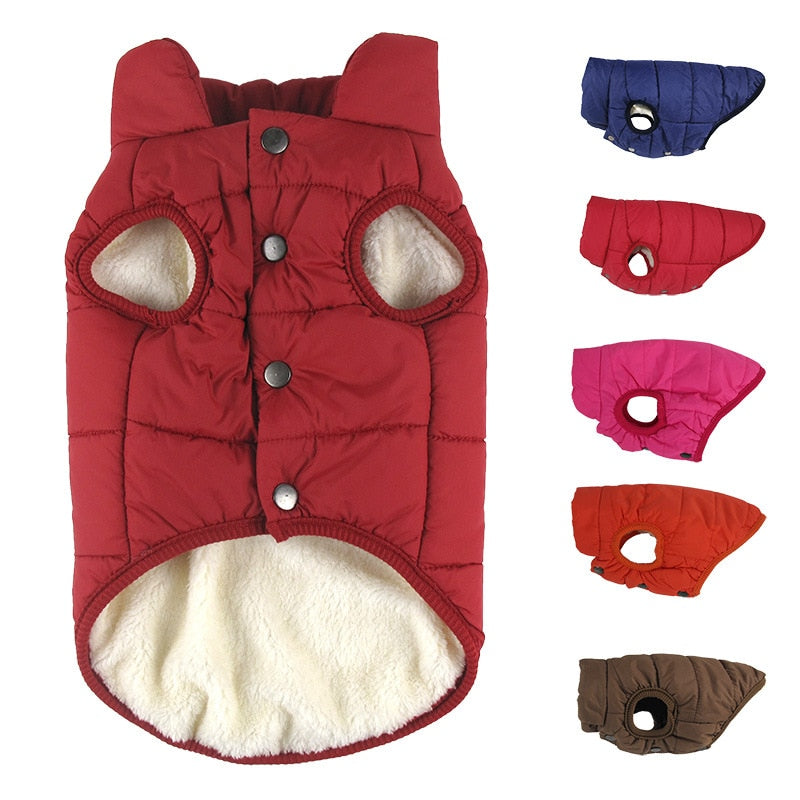 Pet Dog Coat Clothes Soft Thickening Cotton Jackets