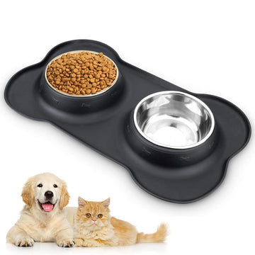 Non-Slip Pet Dog Bowl Silica Gel Mat
